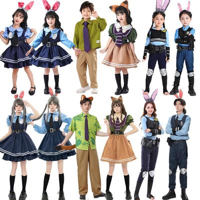 Zootopia Judy Hopps & Nick Wilde Halloween-Kostüme für Kinder & Erwachsene