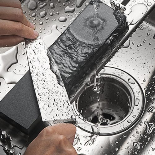 PETSOLA Sink Bridge Whetstone Holder, Whetstone Base, Kitchen Whetstone Holder, Stainless Steel, Universal Whetstone Stand, Non-Slip Fixed Base, Stain