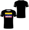 Venezuelan flag and emblem 3D printed T-shirt for women and men, high-quality clothing