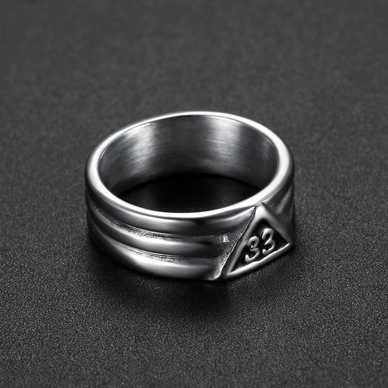 Eye Of God Ring Male Vintage Personality Hip Hop Ins Eye Of Horus Textured Open Ring no.11