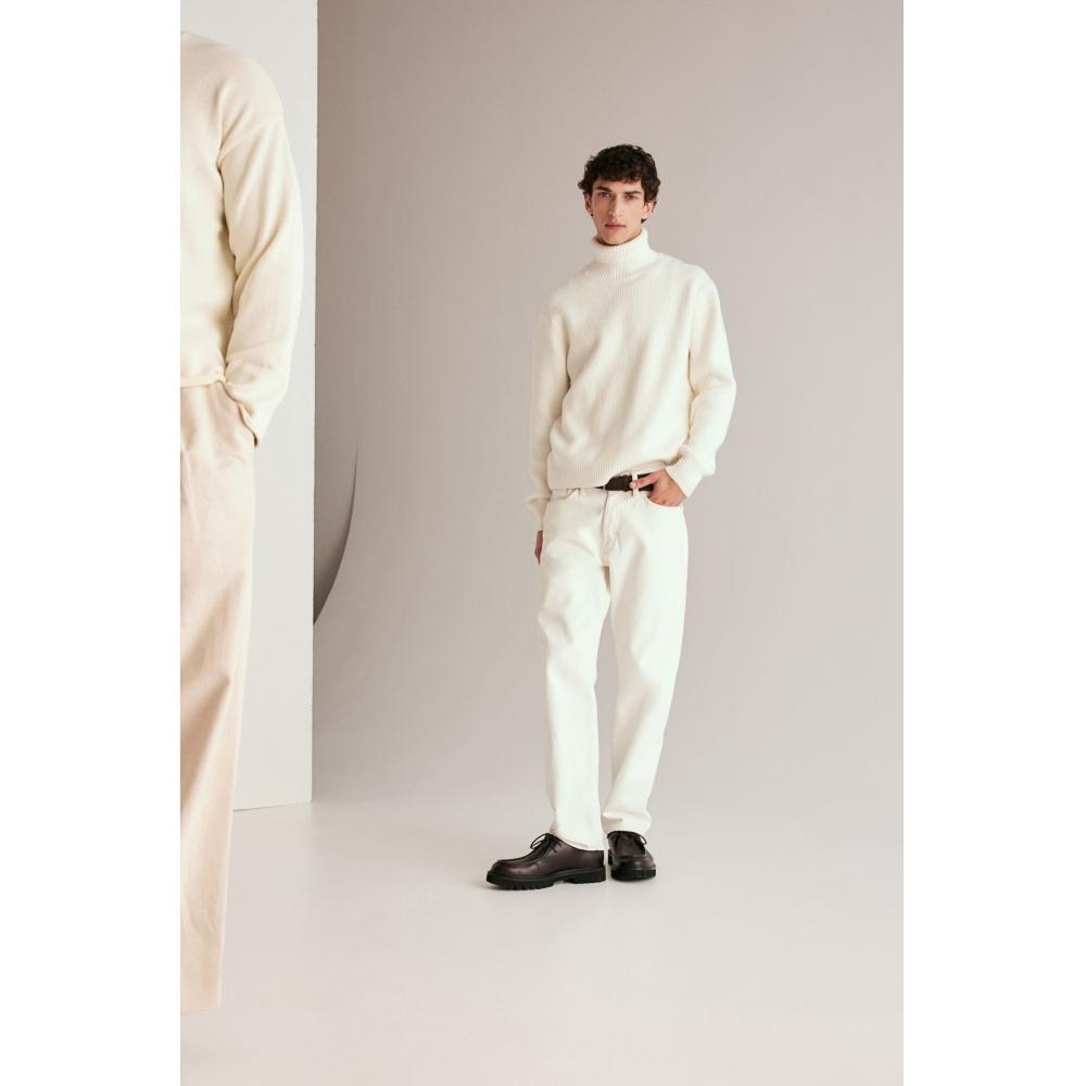 

H M Turtleneck Sweater Regular Fit wHite XS