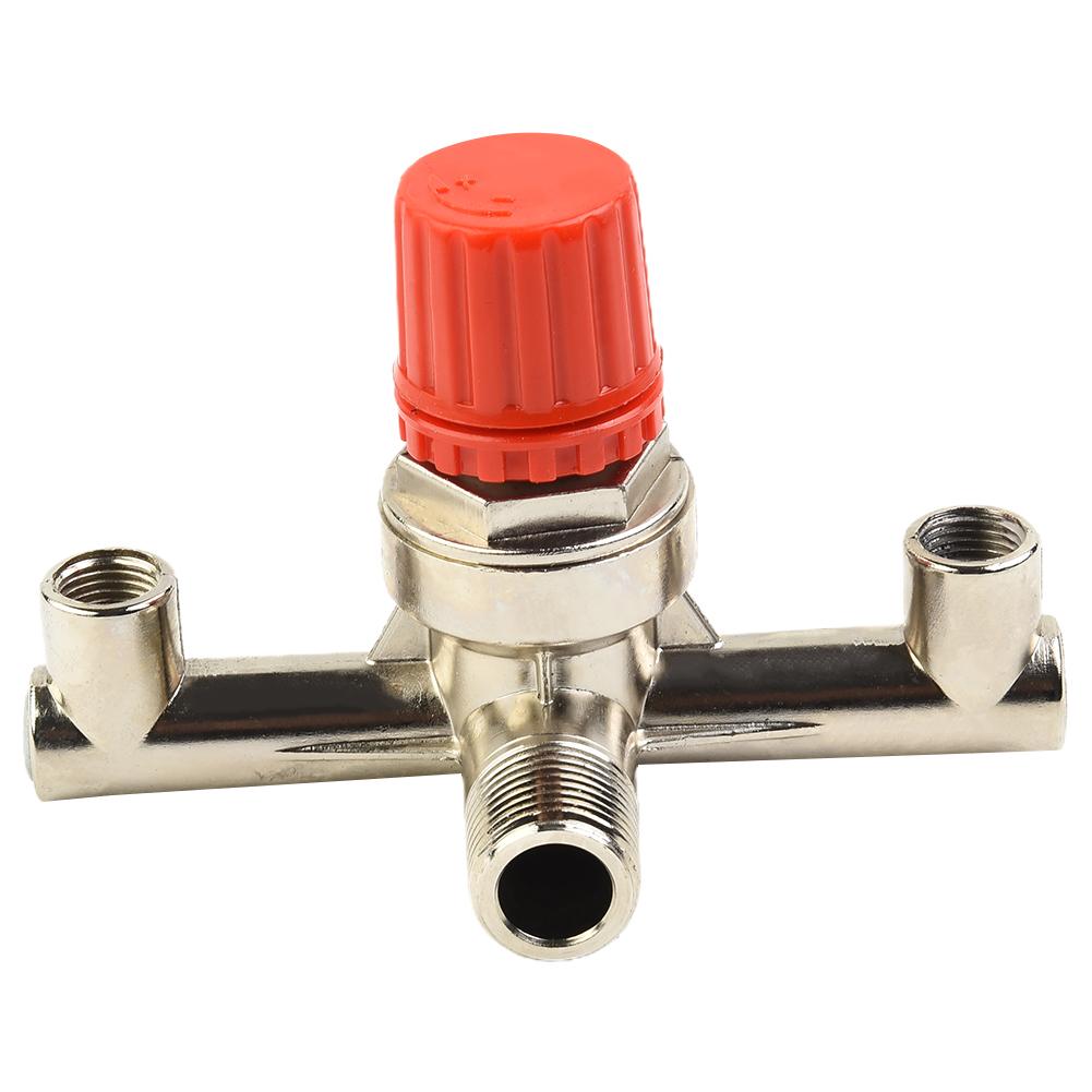Double Outlet Tube Air Compressor Switch-Pressure Regulator Valve Fitting-Part
