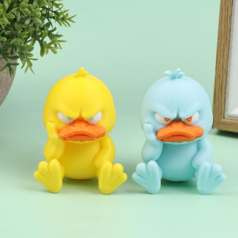 3D Printing Angry Duck Statue Angry White Eyed Funny Duck Humorous Indoor/Outdoor Home Decoration And Car Decoration