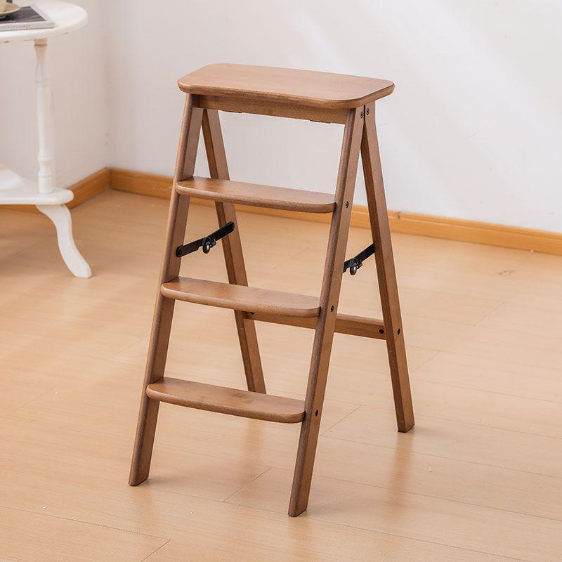 Bamboo Folding Kitchen Step Stool for Indoor Use, Perfect for Elderly, Dual-Use as Bar Stool and High Reach, Thickened Design.