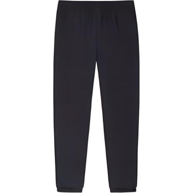 Anta Training Series Solid Color Mid-Rise Tapered Knit Sports Pants Women Pants Black 162427508-2