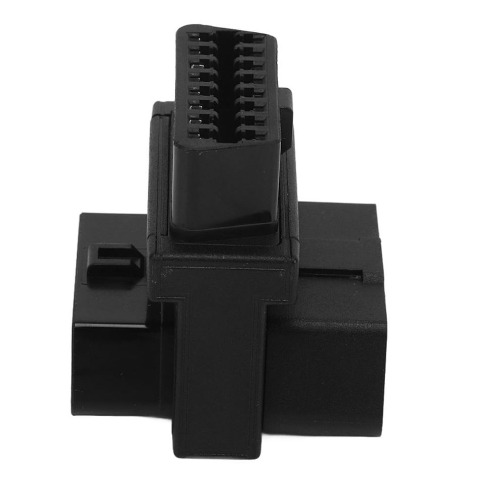 New OBD2 Adapter OBDII 16 Pin Male To 2 Female Plug Splitter Converter Connector