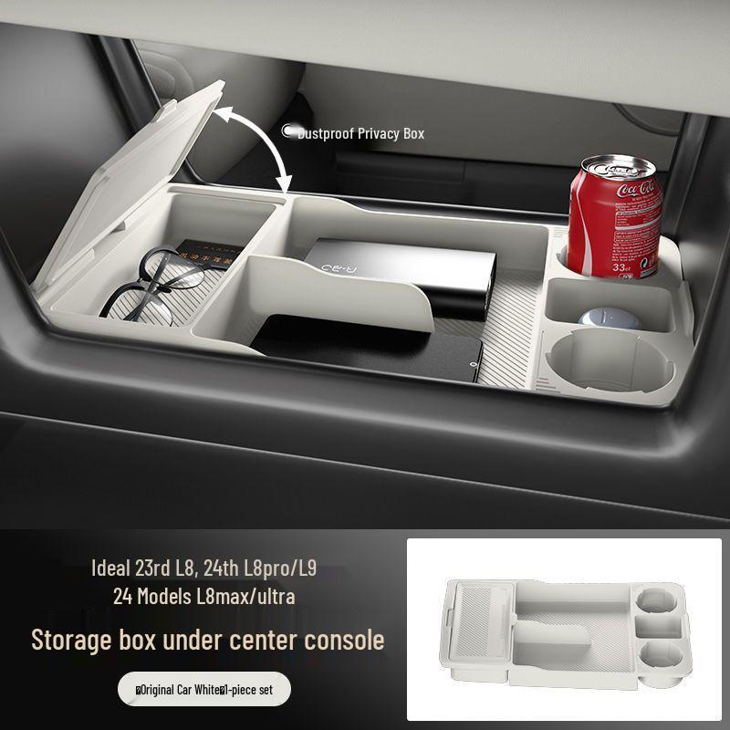 Li Auto L9 Silicone Center Console Storage Box - Interior Accessory