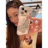 Bling Diamond Big Butterfly Case For iPhone 17 Pro Max 13 14 15 16 Glitter Rhinestone Silver Camera Protection Clear TPU Cover