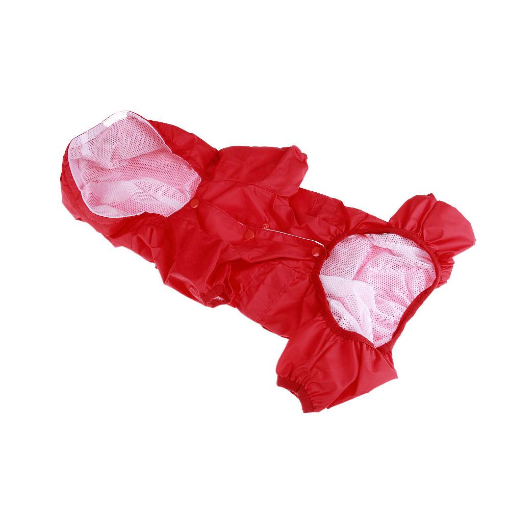 Dual-Layer Mesh Dog Raincoat with D-Ring - 3 Colors & 6 Sizes