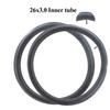 NEW  Bike Inner Tube 26inch 26x3.0 Wided Butyl Rubber Spare Tube For Snowmobiles Bicycles Replacement Inner Tube Cycling Parts