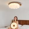 Chinese-Style Walnut Bedroom Ceiling Light: Smart Pumpkin Design, Super Bright, Eye-Protecting Fixture