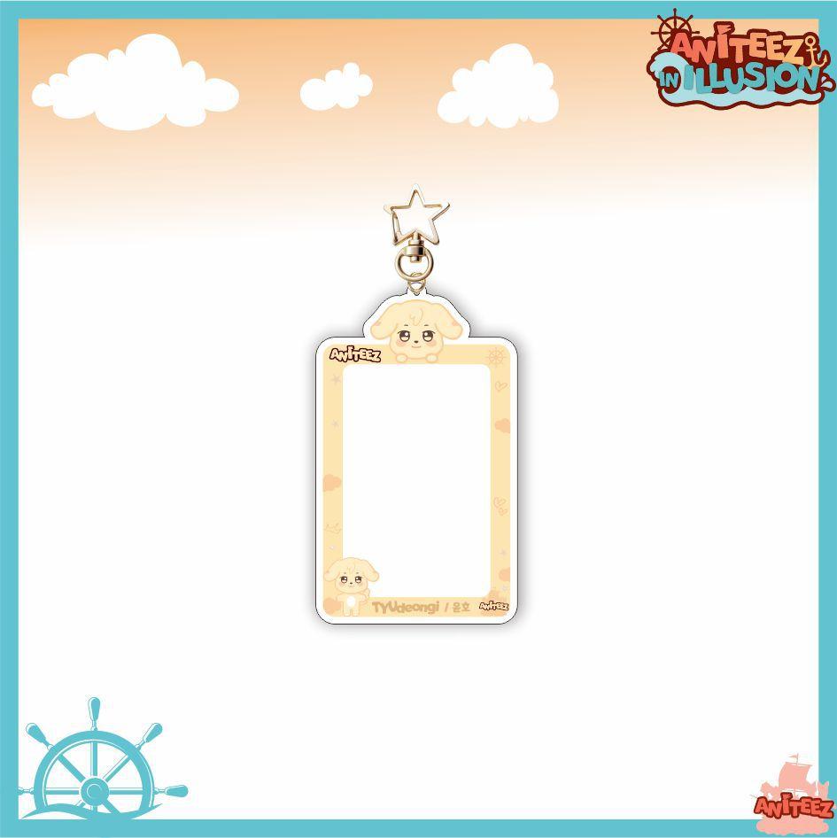 Aniteez Card Holder Keychain Keyring Acrylic Characters Photocard Sleeves Hongjoong Seonghwa Yunho Yeosang Keychain
