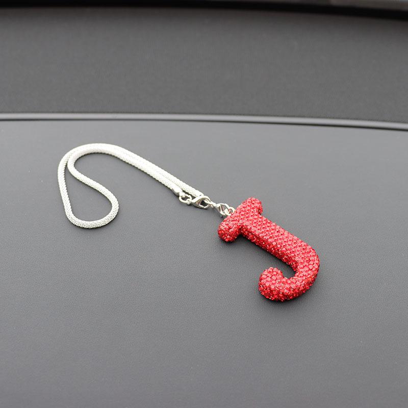 Rhinestone Bow Polymer Clay Rearview Mirror Ornament for Women