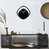Stylish Watch Wall Clock with Numbers/Large Size Clock & Wall Ornament/Metal Outdoor Wall Clock for Bedroom, Office -Black