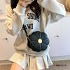Flower bag Korean version versatile sweet portable small bag versatile simple niche design shoulder messenger bag