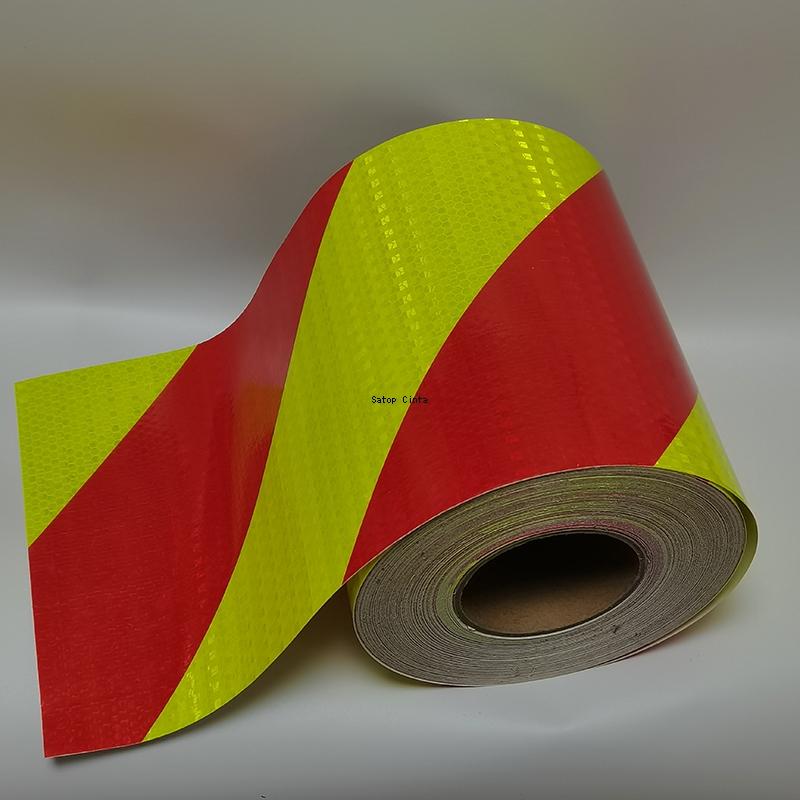 20cm*1M Reflective Tape Fluorescent Yellow High Visibility Reflector Sticker Safety Warning Conspicuity Waterproof Adhesive Film