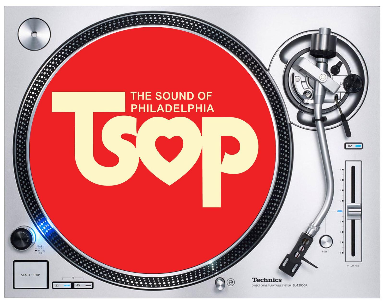 TSOP The Sound Of Philadelphia DJ Slipmat Soul Funk Disco Turntable Decks L