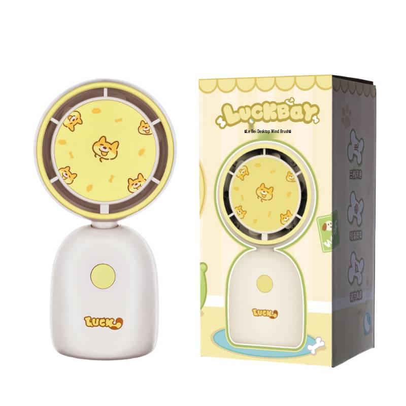 Portable USB Rechargeable Cartoon Fan for Students & Desktops