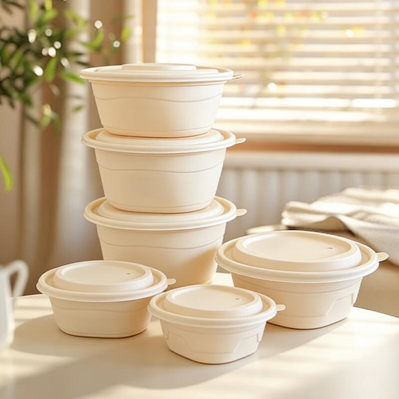 Biodegradable Corn Starch Round Takeout Container