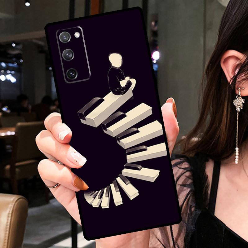 

Музыкальный пианино элегантный чехол для Samsung Galaxy S21 S22 Ultra Note 20 S8 S9 S10 Note 10 Plus S20 FE чехол для телефона Galaxy S8