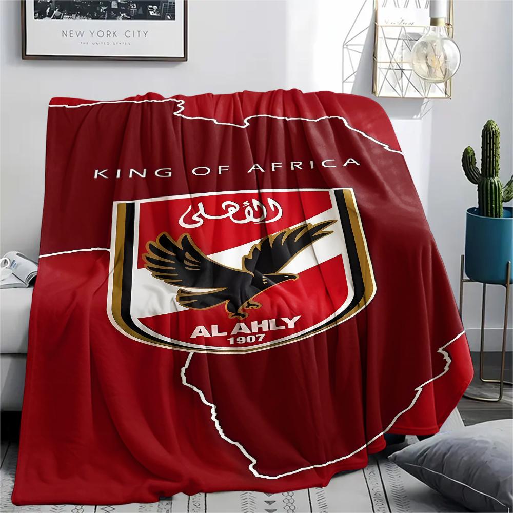 1 Stück Alahly Print Flanelldecke, Hohe Qualität für alle Jahreszeiten, Heimdekoration, Wärme und Komfort, Perfekt für Weihnachtsgeschenke