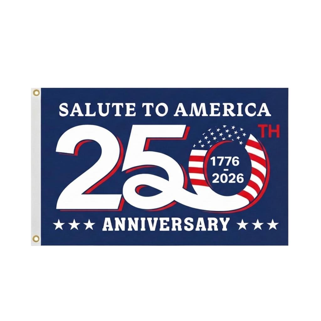 Anniversary Commemorative Single Flag