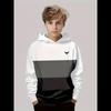 Boys Hoodie Stripe Printed Pullover Long Sleeve Thin Hooded Sweatshirt for Autumn Casual Versatile Classic Color Matching Design