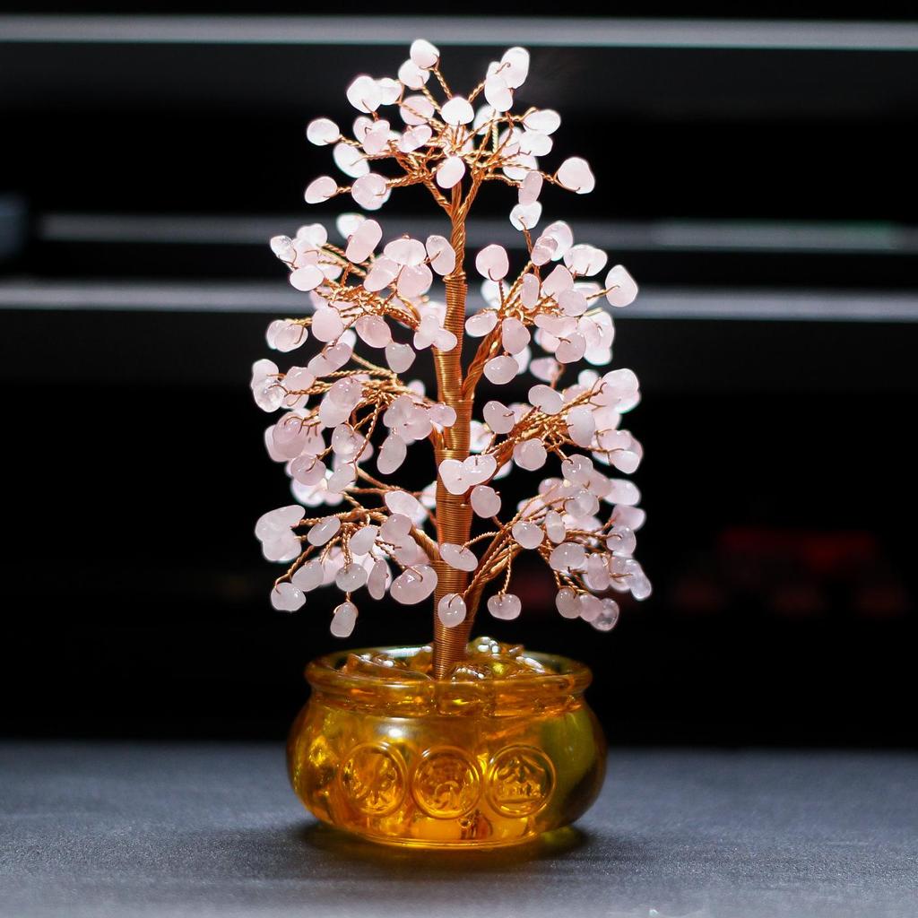 Citrine Crystal Tree Ornament - Home & Office Decorative Gift