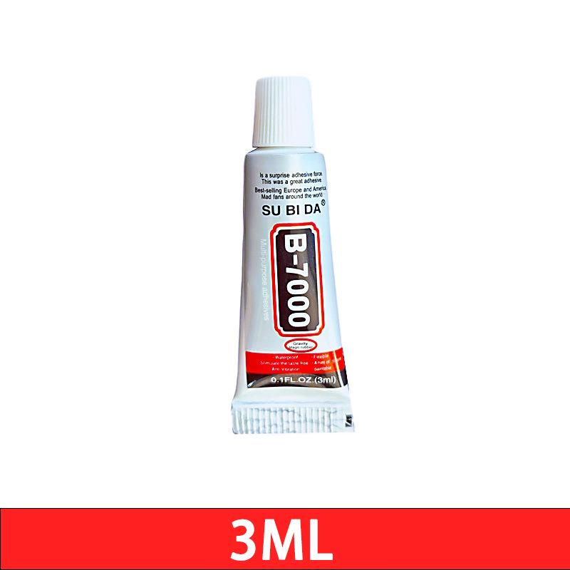 B7000 Transparent Jewelry & Rhinestone Adhesive - Universal Strong Glue for DIY, Repairs, and Mobile Screen Frames