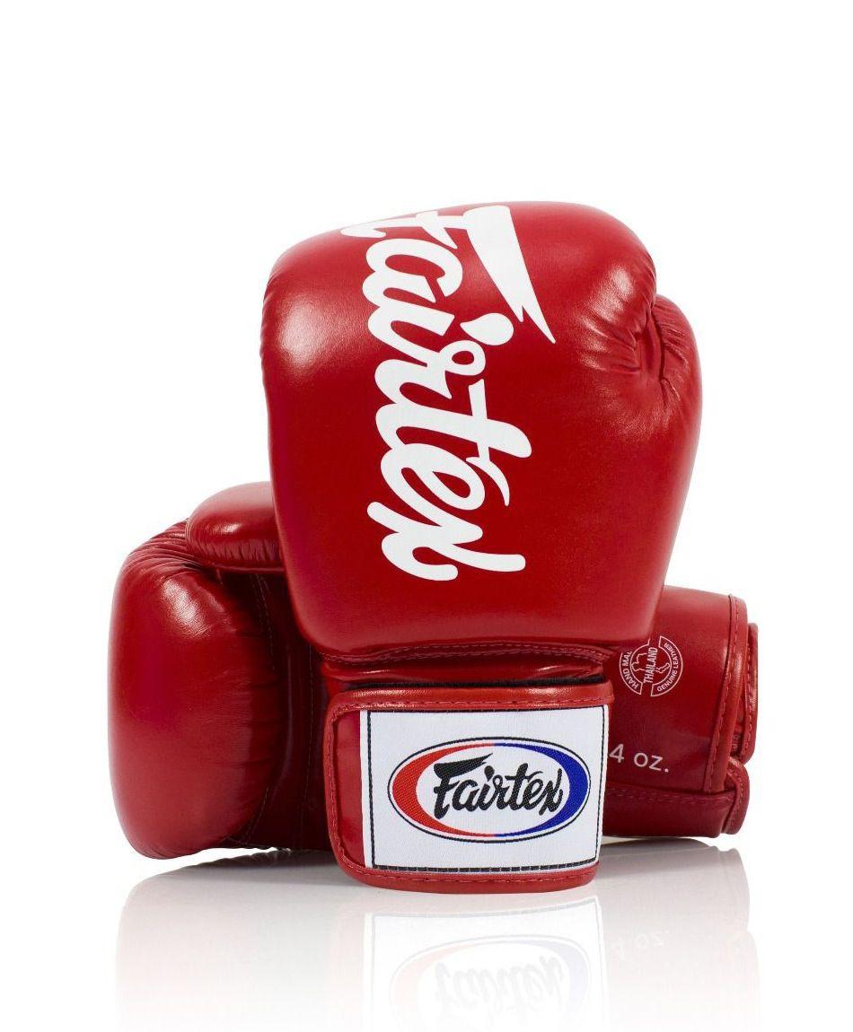 Guantoni da Boxe Fairtex in Vera Pelle BGV19 Rossi 12oz