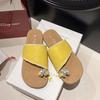 Fashion Shoes Slippers Soft Rubber Flip Flops Glitter Slides Flower Summer Clogs Woman Fashion Comfort Hawaiian Jelly Beach Flat Luxury