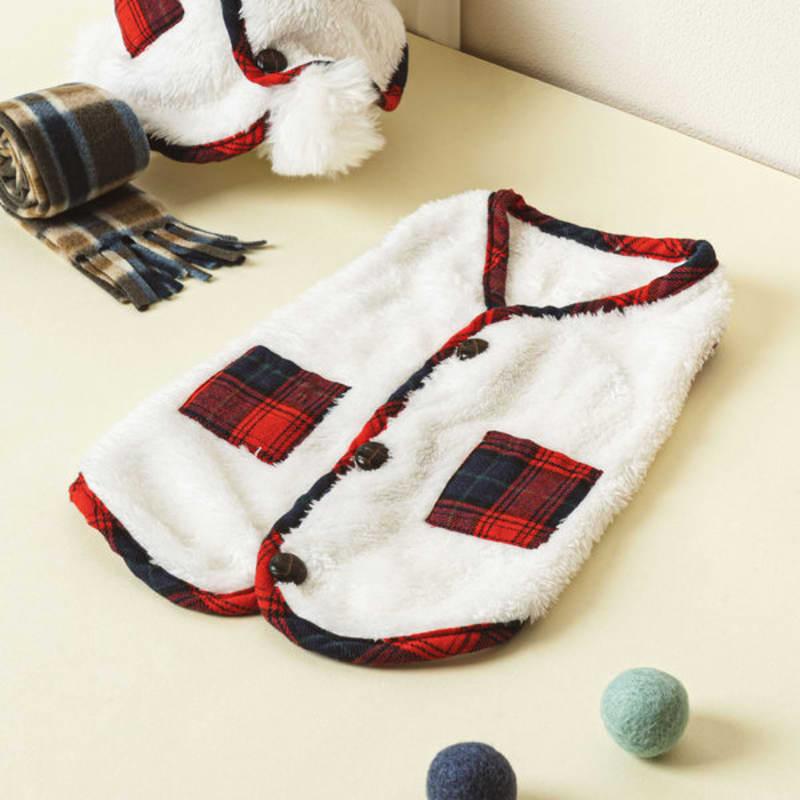 

[Pet] Простой карманный жилет L Белый