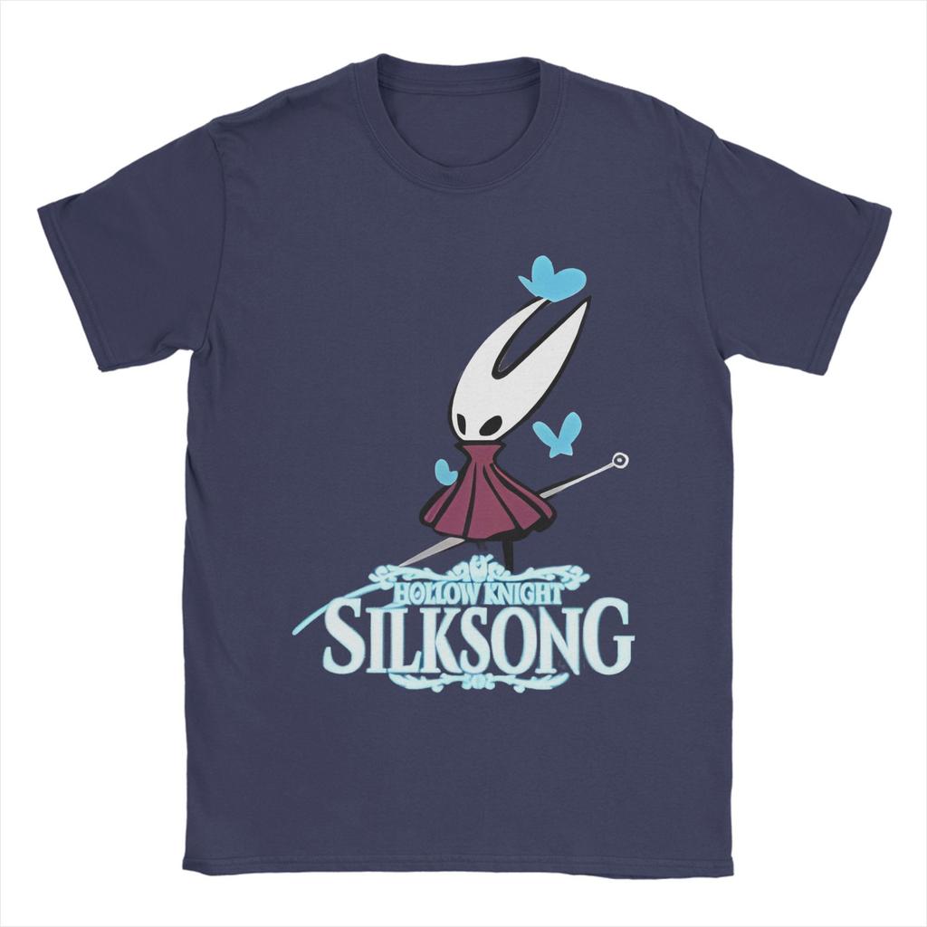 Hollow Knight Silksong T-Shirts Herren 100% Baumwolle Kleidung Mode Hornet Gaming Rundhals Kurzarm