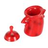 Canister with Attitude Multipurpose Unique Cute Food Storage Jar with Lid for Home Kitchen Cafe Red