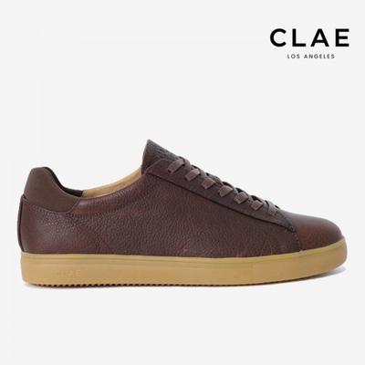 Clae Bradley Brown Leather Sneakers Scem233br00