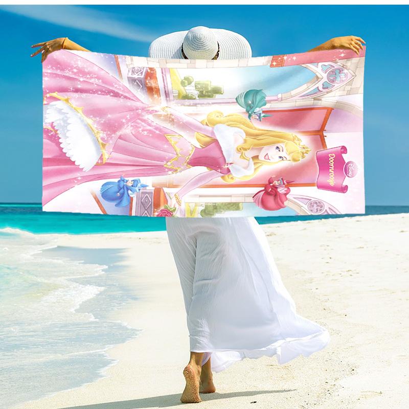 1pc Mermaid Princess Fantasy beach towel,quick drying absorbent beach towel,outdoor sports swimming beach towel,Soft and comfortable Y71619