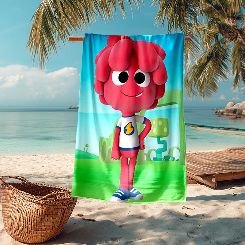 Ultra-Soft Beach Towel with Jelly Jamm Theme,Ideal for Pool - Camping, Diving - Perfect Travel Essential, Vibrant Beach Towel.