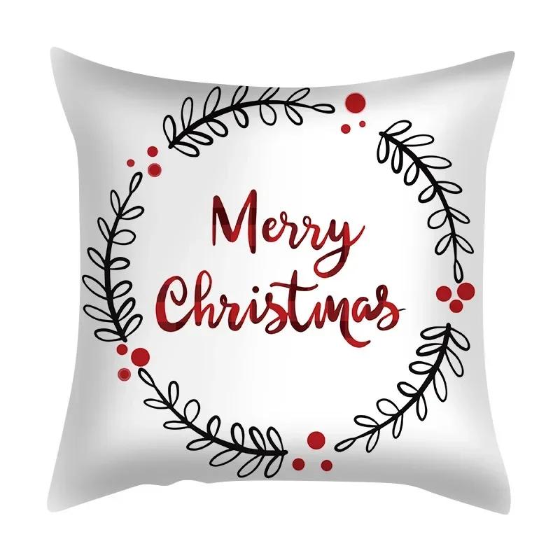 45cm Christmas Cushion Cover Merry Christmas Decorations For Home  Xmas Christmas Ornaments New Year Gifts