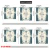 2pcs,2D Plane Printing Print Curtains Christmas Tree Ornaments Festive Woodland (3) Versatile Fabric (without Rod) Versatile All