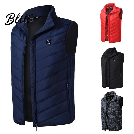 Men Winter USB Vest Thermal Constant Temperature Safe Intelligent Waistcoat