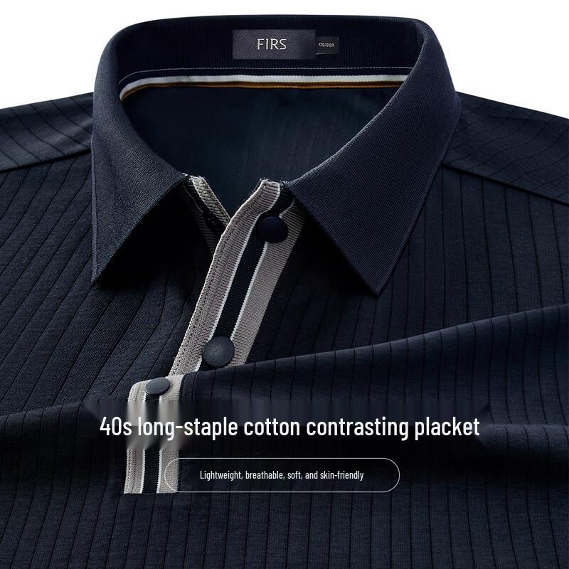 FIRS Men s Color-block Short Sleeve Polo Shirt L