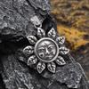 Retro Nordic Sun God Pendant Necklace Men and Women Fashion Amulet Jewelry Gift