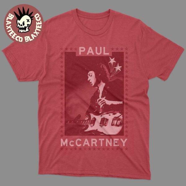 Paul McCartney Got Back Tour 2025 Merch Performing Live On Stage Photo Women’s T Unisex T-Shirt S