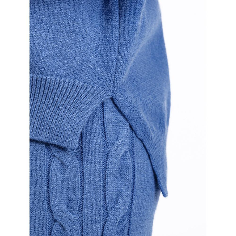 QICED Design Style Set Features A Drawstring Hooded Loose Sweater and Drape Wide-leg Trousers, A Trendy Two-piece Twisted Pair