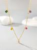 925 Silver Classic Sweet Colorful Zircon Tassel Necklace For Women Anniversary Personalized High Quality Fine Jewelry