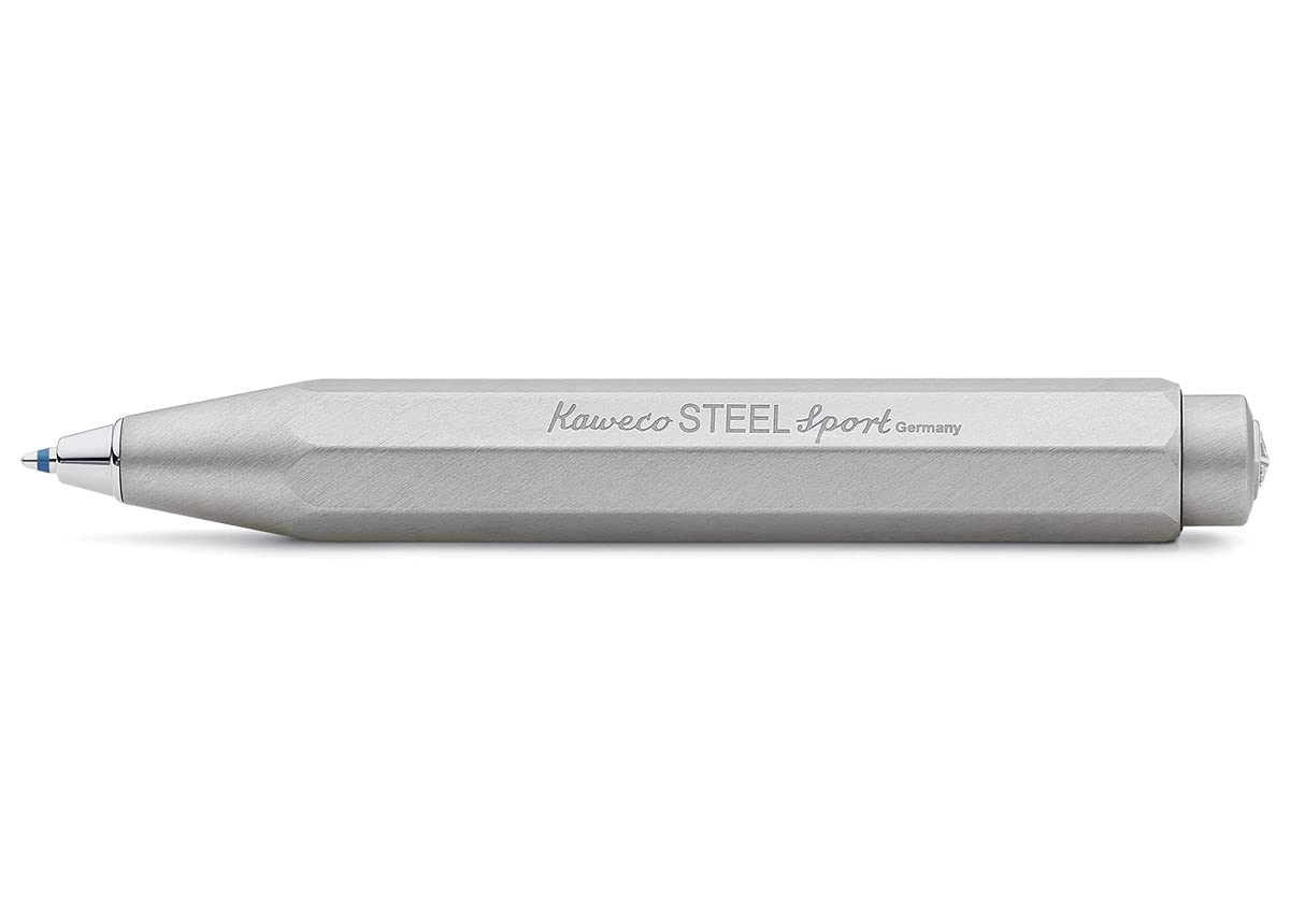 Kaweco Ballpoint Pen, Oil-Based, Steel Sport, SLBP-ST, Officially Imported