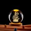Fudo Myo-o 3D Laser Engraved Crystal Ball Night Light - Ideal Gift for Classmate or Friend's Birthday