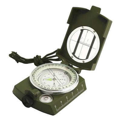 Compass High Precision Multifunctional Military North Green Compass Outdoor,Survival Emergency Luminous Sighting Compass