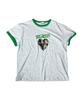 SK8ER ROCK Romance Ringer T-Shirt ((Whitemelange*Green))