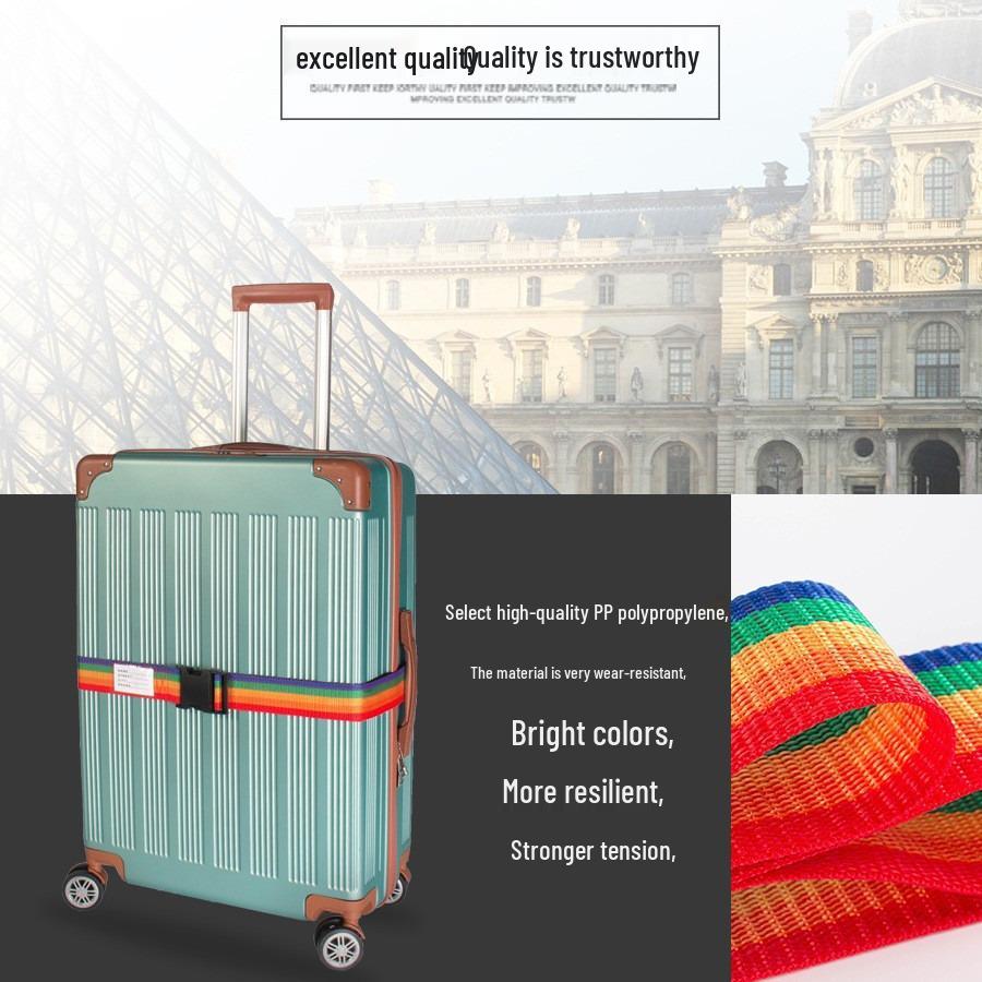 Correia de Fixação de Mala com Fivela Única para Carrinhos de Bagagem